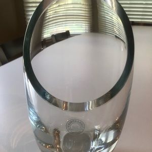 Prague Custom Crystal Flower Vase mint condition